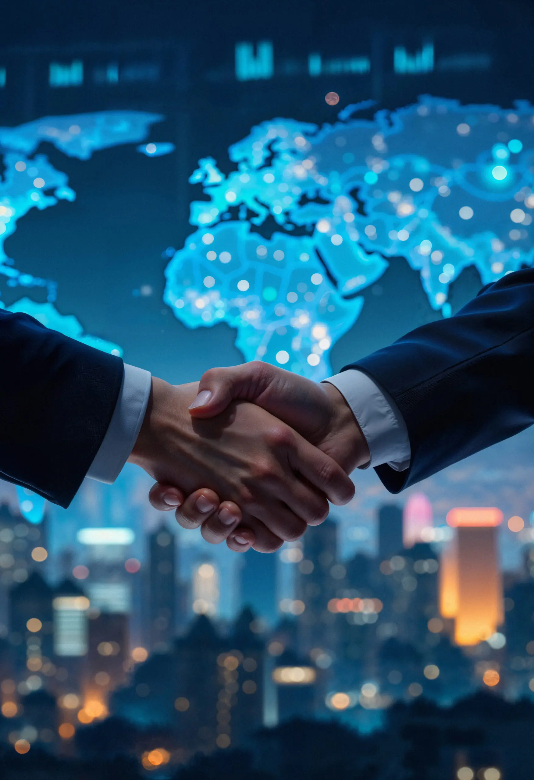 Handshake between business partners